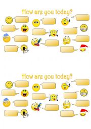 How are you today? - ESL worksheet by smallcranberry