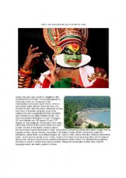 English Worksheet: A visit to Kerala