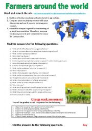 Farmers around the world (Webquest)