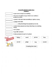 English Worksheet: Around the World in Eighty Days Chapter 3 Dominoes