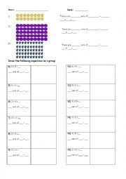 English Worksheet: Grouping Sets to Multiply