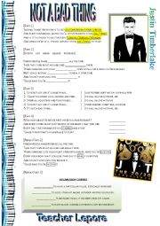 English Worksheet: Justin Timberlake 