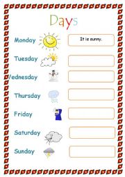 English Worksheet: Whats the weather like?