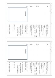 English Worksheet: Invitation card template