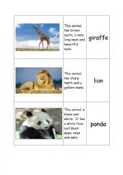 English Worksheet: Animal Match