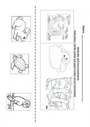 English Worksheet: Habitats