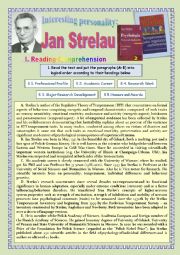 English Worksheet: Interesting Personality: Jan Strelau