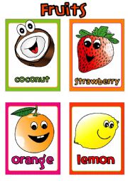 Fruit FLASHCARDS (2-4)