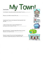 English Worksheet: My Town!