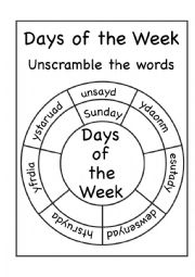 Days of week 2