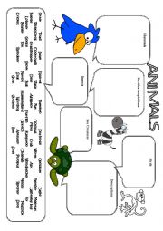 English Worksheet: Animal Vocabulary