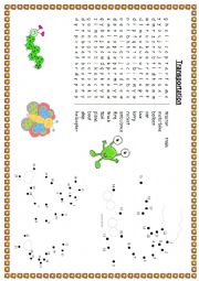 English Worksheet: Word search about transportation