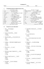 English Worksheet: Present simple, routines, adverb of frequency 