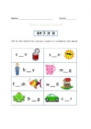 Short Vowel Sound