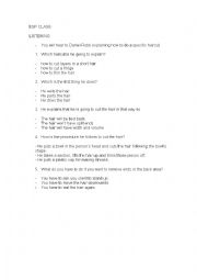 English Worksheet: Listening activities