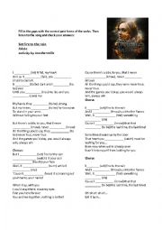 English Worksheet: Song activity - Adele - Set Fire to the rain