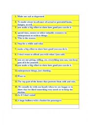 English Worksheet: Game about the song by Pharrell Williams - Happy