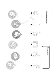 English Worksheet: ABC connect