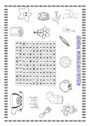 English Worksheet: GENERAL WORDSEARCH