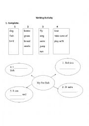 English Worksheet: Writing Activity