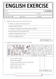 English Worksheet: Grammar vocabulary exercises