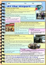 English Worksheet: At the Airport