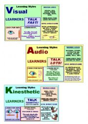 English Worksheet: Learning Styles - exploration 