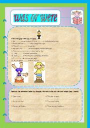 English Worksheet: to be