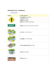 English Worksheet: Directions