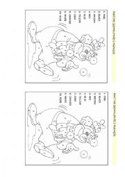 English Worksheet: Paint the clown