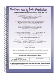 English Worksheet: Need you now by Lady Antebellum