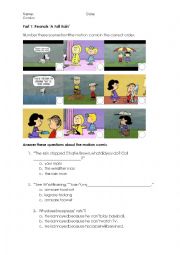 English Worksheet: Cartoons 