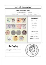 English Worksheet: Lets talk about money