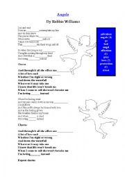 English Worksheet: Song worksheet Angels by Robbie Williams