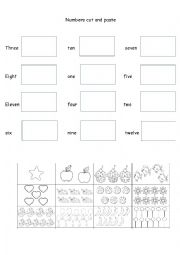 English Worksheet: numbers