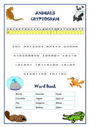 Animals Cryptogram