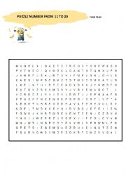 puzzle game number 20 to 100