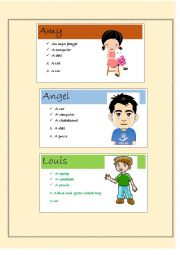 English Worksheet: Speaking Cards