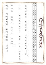 English Worksheet: Cryptogram