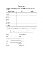 English Worksheet: Past Simple