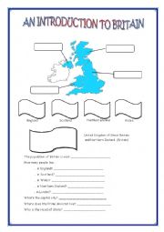 English Worksheet: An Introduction to Britain