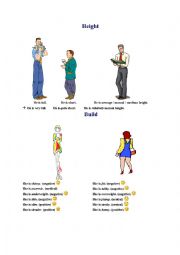 English Worksheet: Physical description