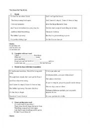 English Worksheet: Not done Yet song by SOJA