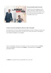 English Worksheet: The Pursuit of Happyness - Film Worksheet