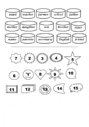 English Worksheet: group session section  1 and 2 7th form