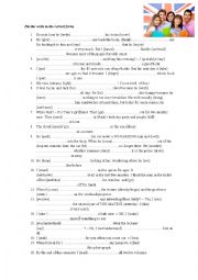 English Worksheet: Tenses - revision