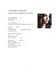 English Worksheet: Come away with me, by Norah Jones