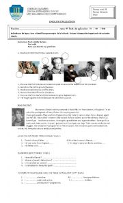 English Worksheet: famous people