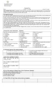 English Worksheet: Intermediate Test