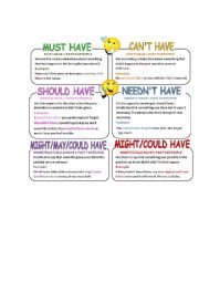 English Worksheet: Modals (rules)